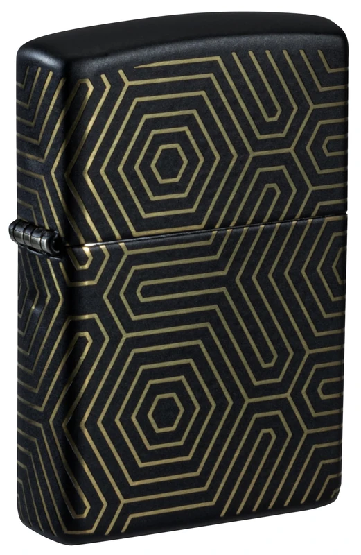 Zippo Lighter, Metal, Black Matte, One Size