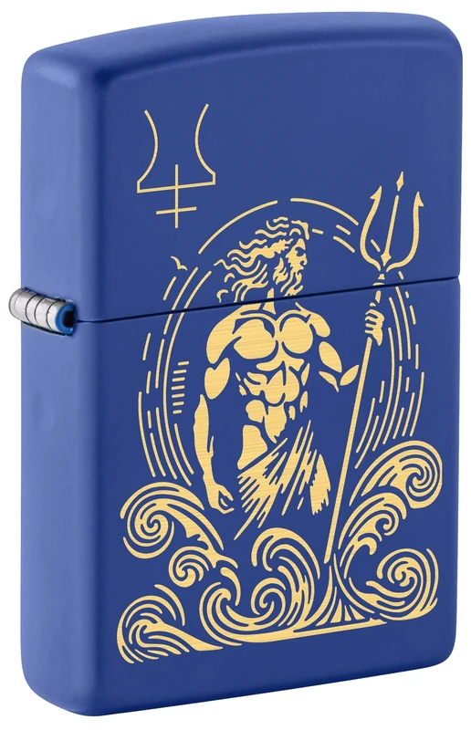 Zippo Lighter, Metal, Royal Blue mat, One Size