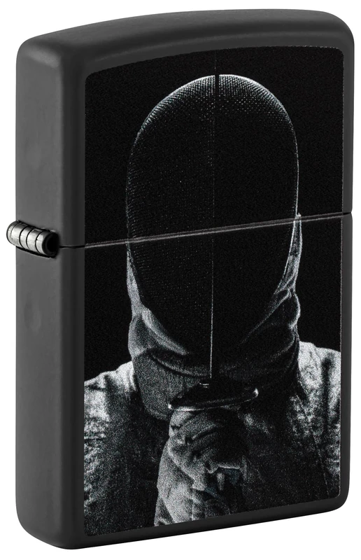Zippo Lighter, Metal, Black Matte, One Size