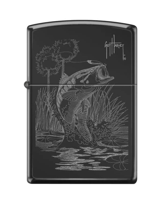 Zippo Lighter, Metal, High Polish Black, One Size