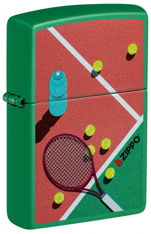 Zippo Windproof Lighter - Tennis Grass Green Mat - Made in USA
