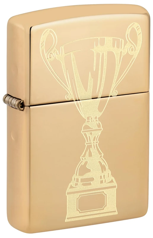 Zippo Lighter, Metal, High Polish Brass, One Size
