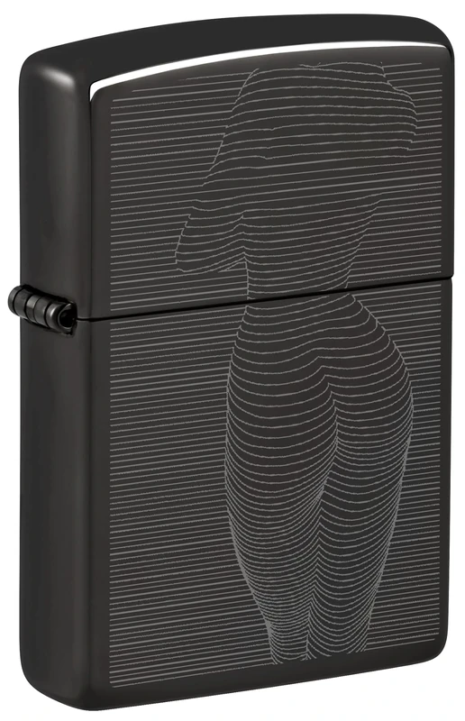 Zippo Lighter, Metal, High Polish Black, One Size