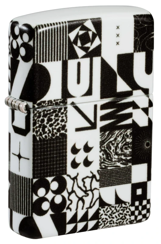 Zippo Windproof Lighter, Abstract Pattern, 540°, Colour Image, Refillable, Reusable, Windproof Design, Gift Box, Made in USA