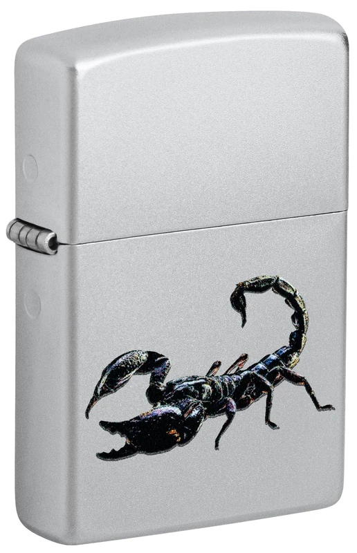 Zippo Lighter, Metal, Satin Chrome, One Size - Image 1