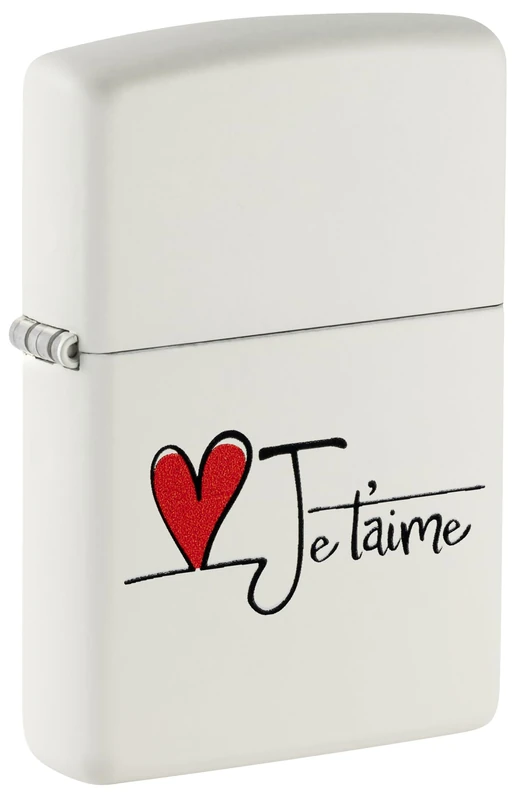 Zippo Lighter, Metal, White mat, One Size