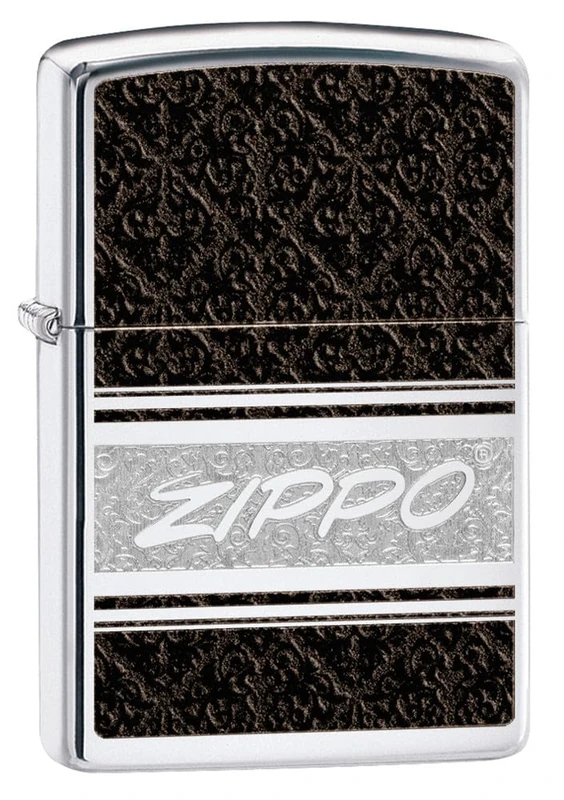 Zippo Windproof Lighter, Zippo Design – High Polished Chrome, Double Lustre Colour Image – Refillable, Reusable, Windproof Design – Comes in Gift Box – Made in USA