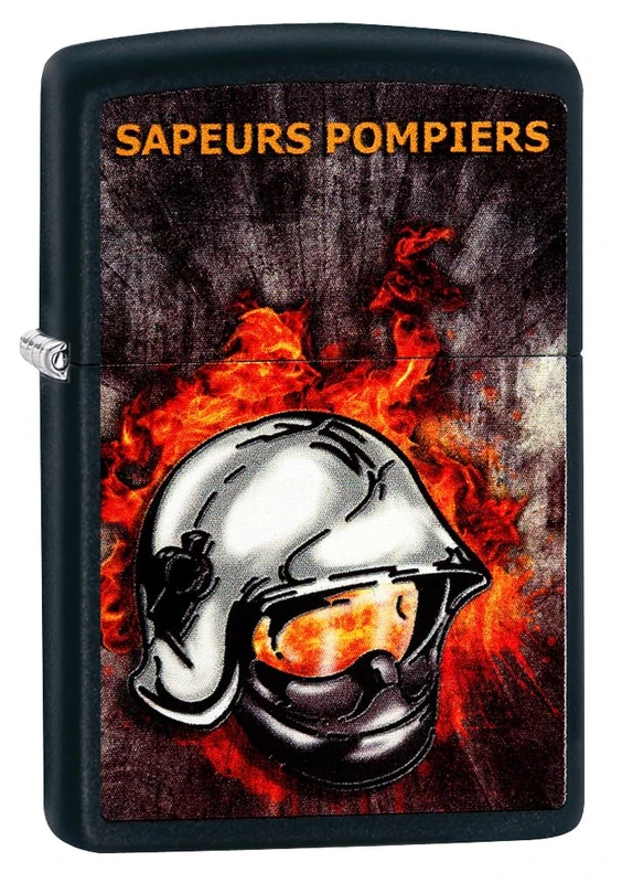Zippo Lighter, Metal, Black Matte, One Size