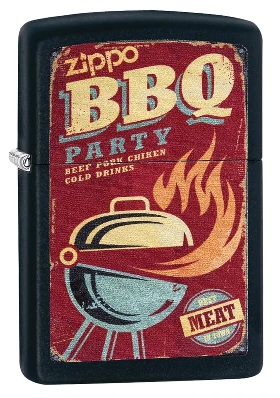 Zippo Lighter, Metal, Black Matte, One Size
