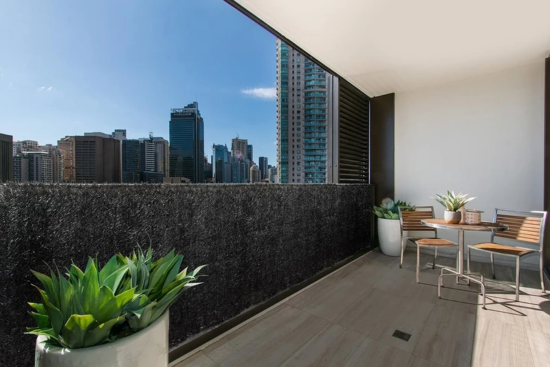 Artificial Hedge - Graphite Anthracite Hedge, 1 x 3 m, Suitable for Decoration, Weatherproof and Easy to Install.