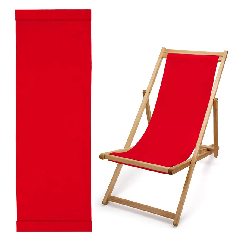 Premium Thick Cotton Chilienne Replacement Fabric 125 x 43 cm Red - Image 1