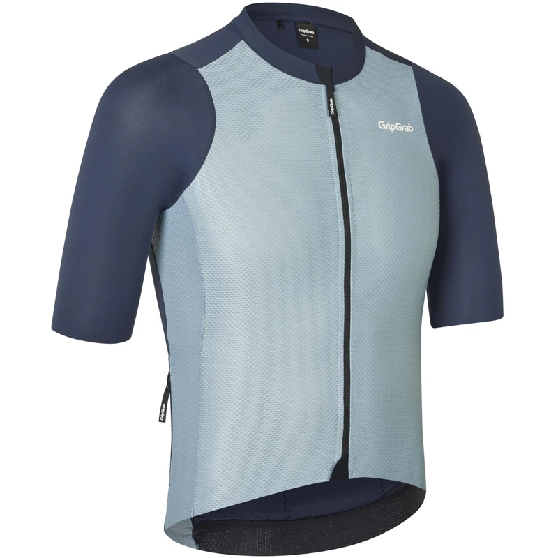 GripGrab PACR Lightweight Short Sleeve Summer Cycling Jersey Men's Highly Breathable Road Gravel Bike Shirt for Men Navy Blue - Image 1