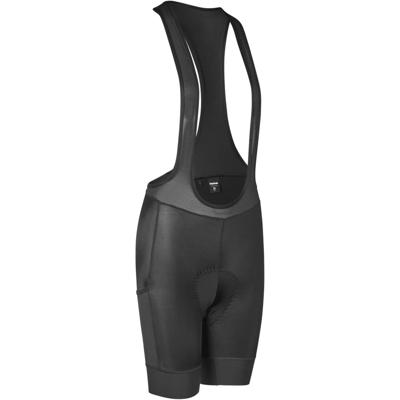 GripGrab Ride Padded Women's Cycling Bib Shorts Road Mountain Gravel Bike Bib Shorts with Leg Pocket Summer Cycle Pants Black