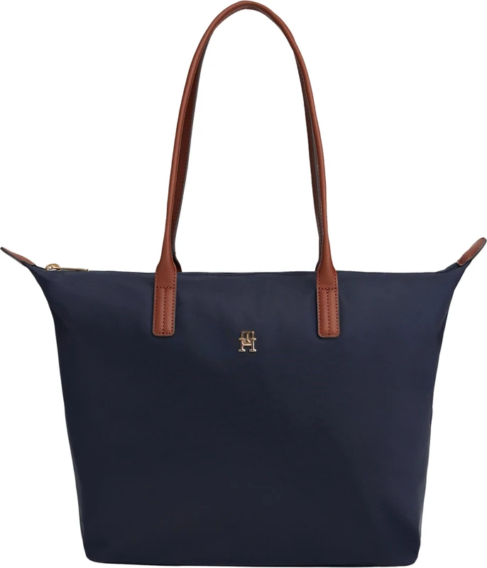 Tommy Hilfiger Women Popette Tote AW0AW17711 Tote, BLUE (Space Blue), One Size