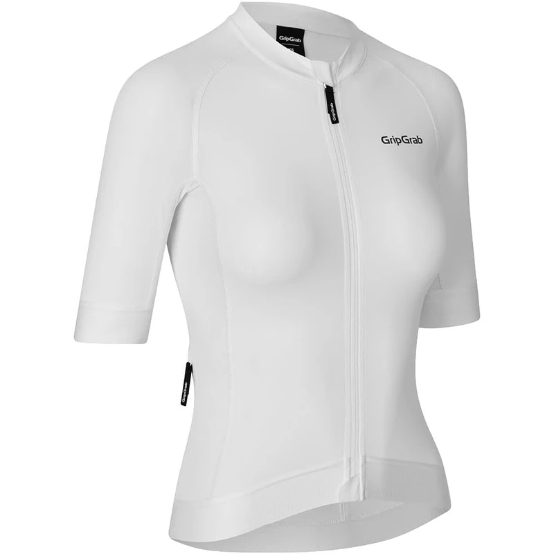 GripGrab PACR Short Sleeve Cycling Jersey Summer MTB Road Gravel Bike Women's Cycle Jersey Aero Bike Shirt Women Tight White