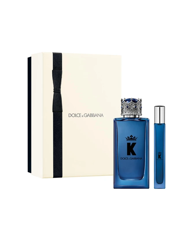 K by Dolce and Gabbana for Men - 2 Pc Gift Set 3.3oz EDP Spray, 0.33oz EDP Spray (Mini)