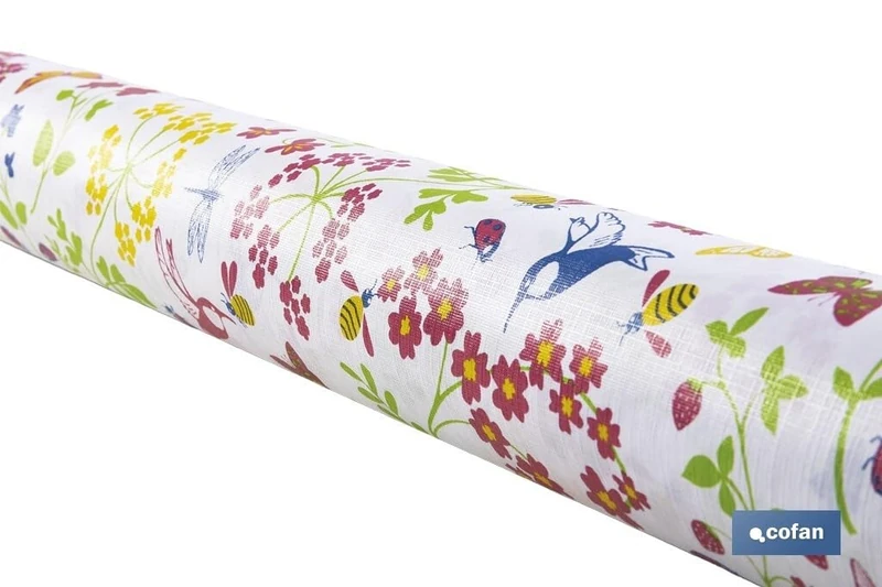 Blendend B1560842 Oilcloth Roll-Butterfly Design, Pending Define Data Source - Image 1