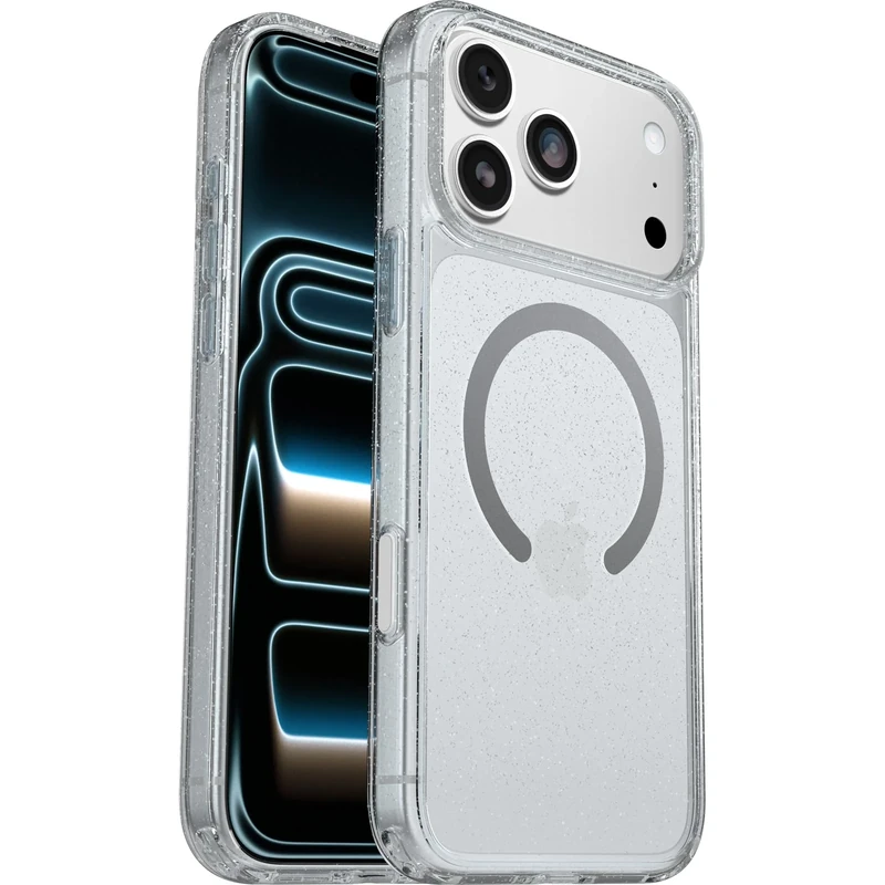 OtterBox Symmetry Series Clear MagSafe Case for iPhone 17 Pro Max, Shockproof, Drop proof, Protective Thin Case, 3x Tested to Military Standard, Stardust