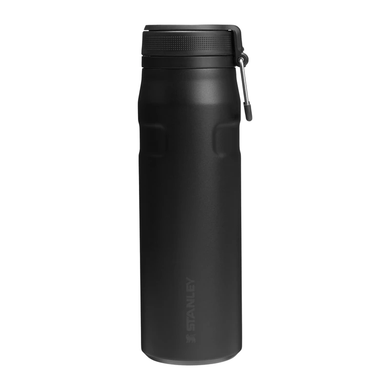 Stanley 1913 IceFlow Bottle Twist Flip 0.71L - Black 2.0 - Cold for 17 Hours - Iced for 4 Days - Dishwasher Safe - Recycled Stainless Steel - BPA Free - Double Wall Vacuum Insulation