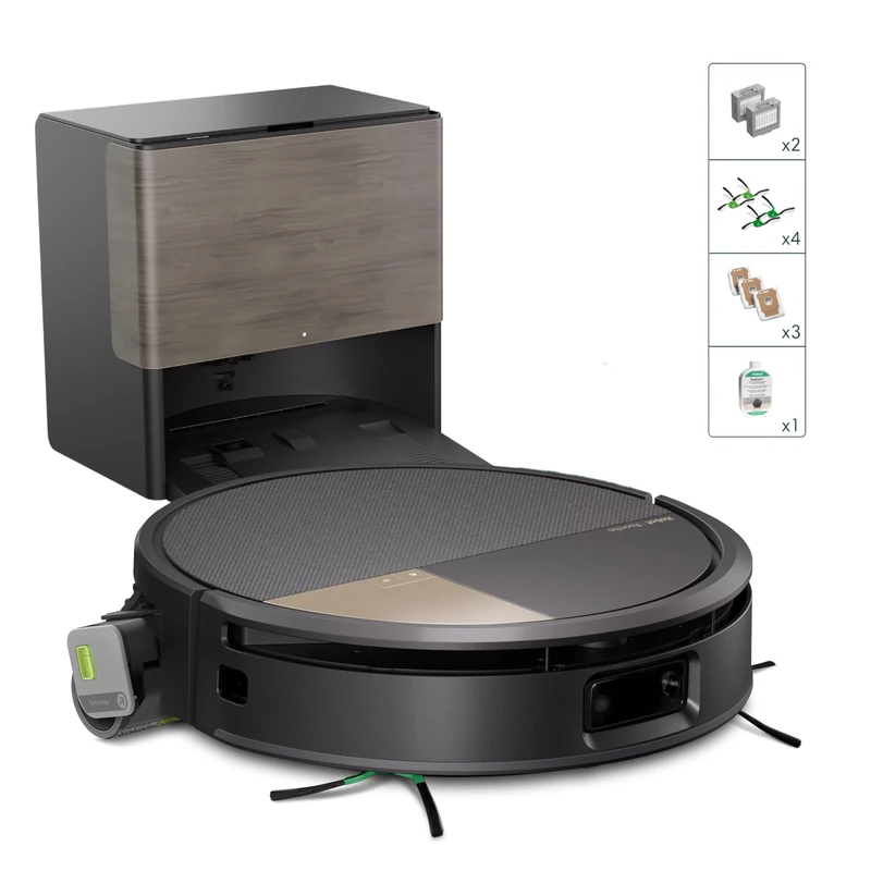 iRobot Roomba Max 706 Combo Robot Vacuum Cleaner + AutoWash Dock: Extended Accessories, Extendable, Self-Cleaning Mop Roller, Double Brushes, Self-Draining Hot Wash and Drying, Bypass Obstacles