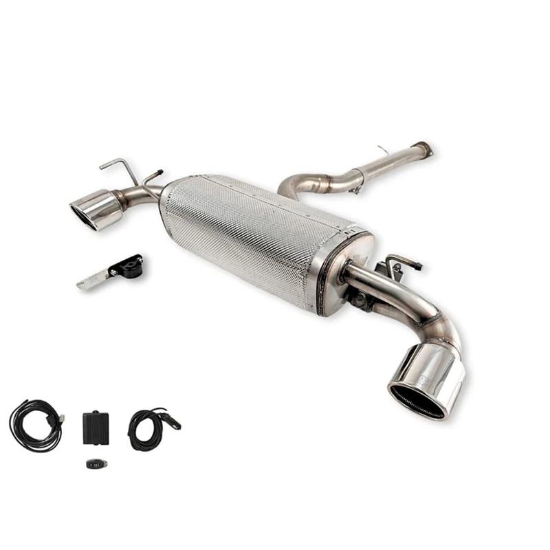 Ulter Sport Double stainless steel sport exhaust compatible with Toyota GR Yaris Mk1 2020-2024 192kW 2x100mm RS