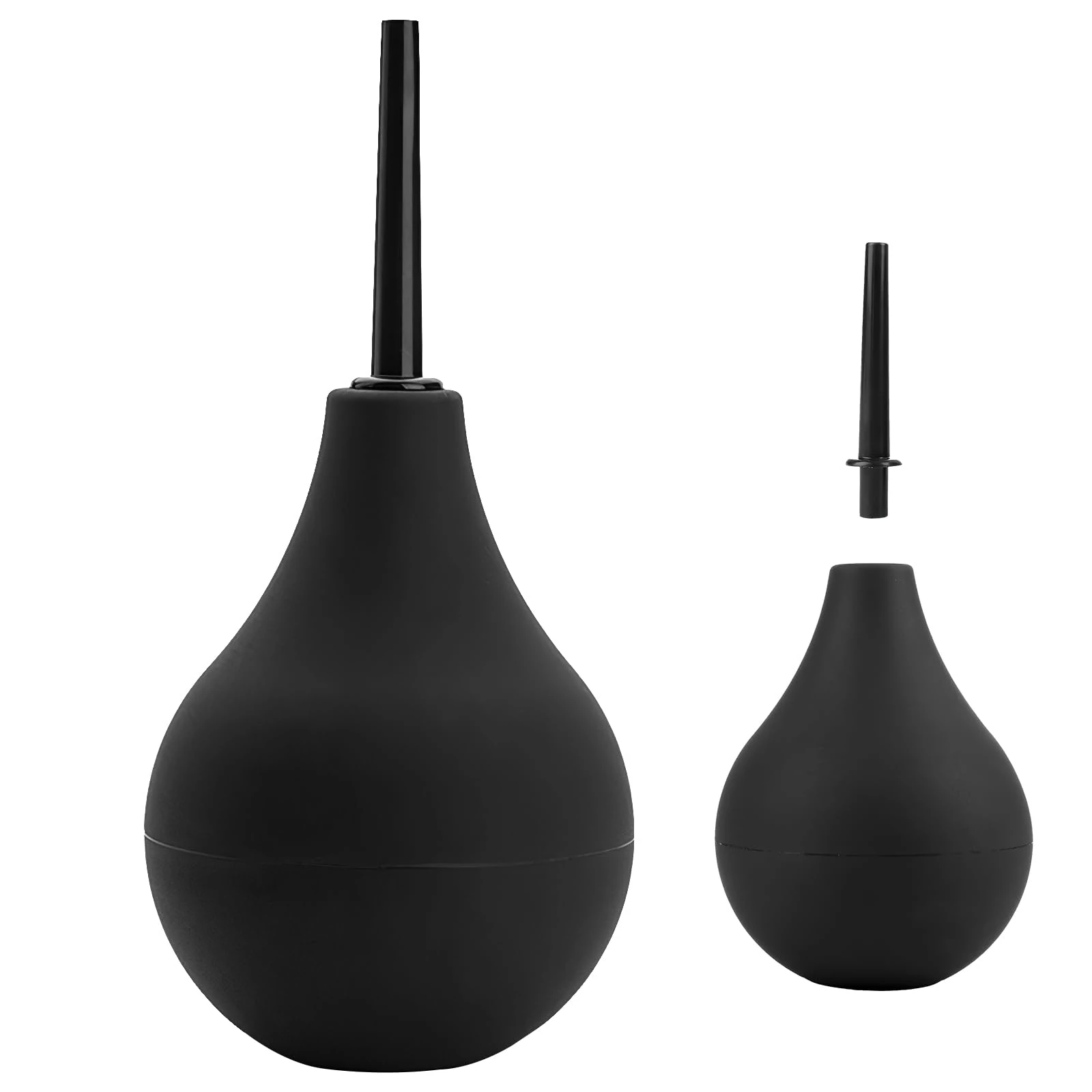 224 ML Silicone Douche Enema Kit, Anal Douche, Ergonomic Enema Bulb, Vaginal Douches Ideal, Safe Comfortable Rubber Washing Cleaning Douches Kit, Easy-to-Use Comfortable Cleansing