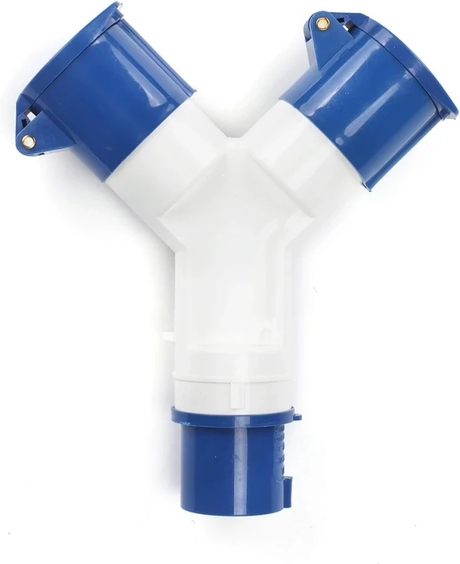 xuergu Caravan Hook Up Cable 16A 2-Way Splitter - 240V Power Adapter