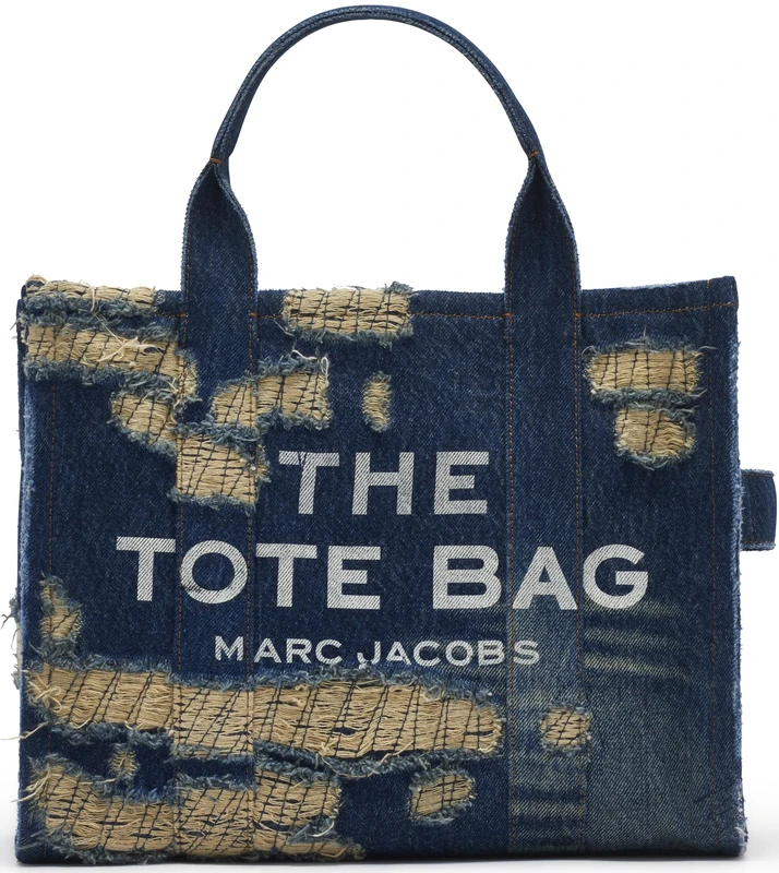 MARC JACOBS THE MEDIUM TOTE PUNK INDIGO