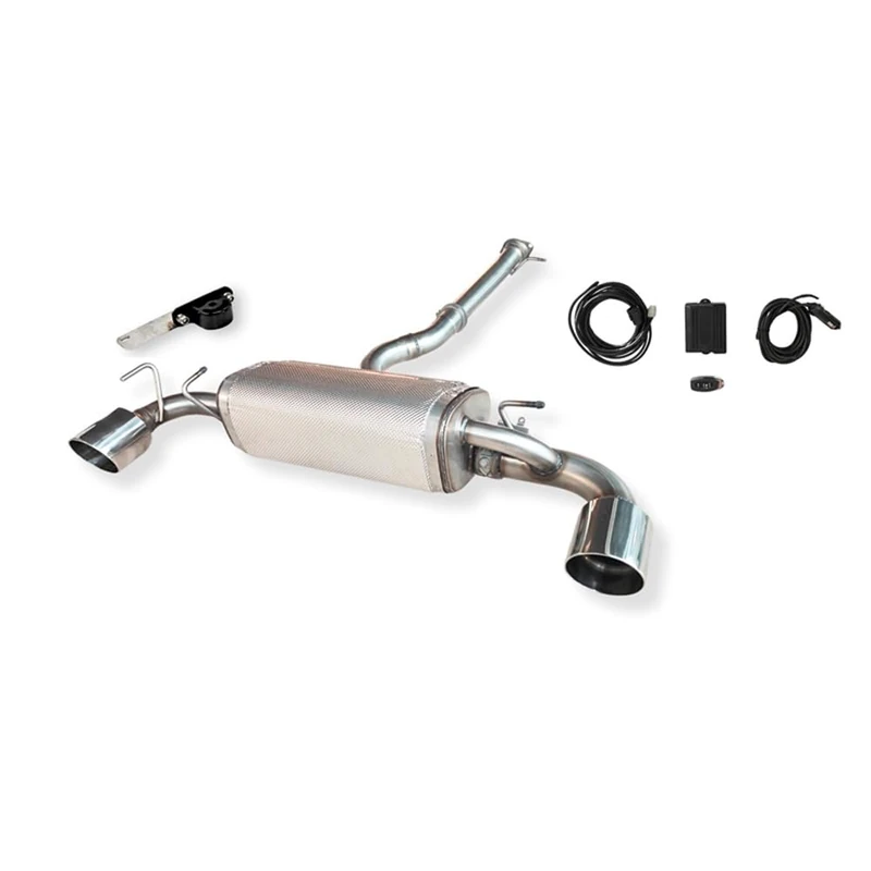 Ulter Sport Double stainless steel sport exhaust compatible with Toyota GR Yaris Mk2 2024-206kW 2x115mm