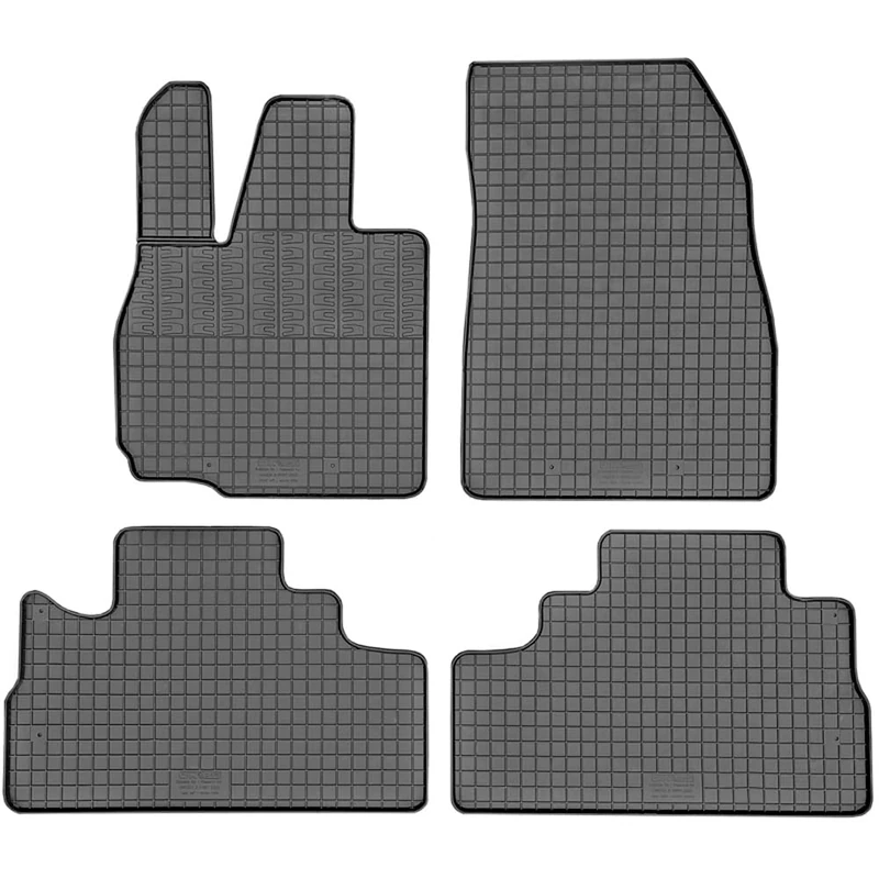 CIKCAR Set of rubber mats compatible with Omoda 9 PHEV 2025 (4 pieces + mounting system)
