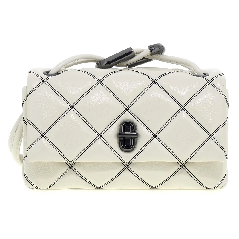 MARC JACOBS THE MINI DUAL SHOULDER WHITE/BLACK