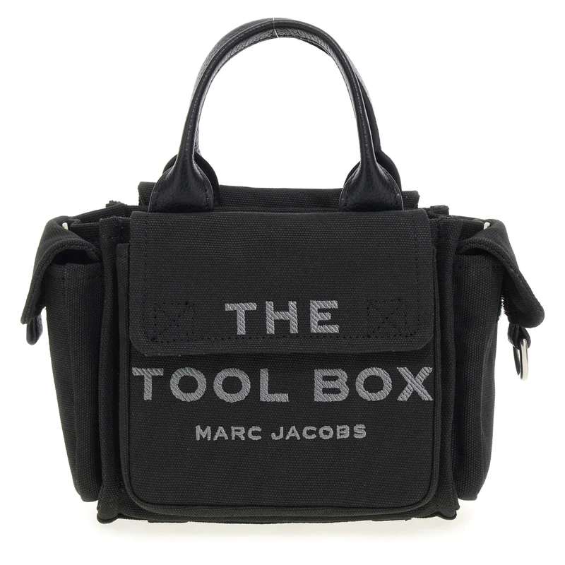 MARC JACOBS Women's The Crossbody Tote Bag, Black, 18×13×15