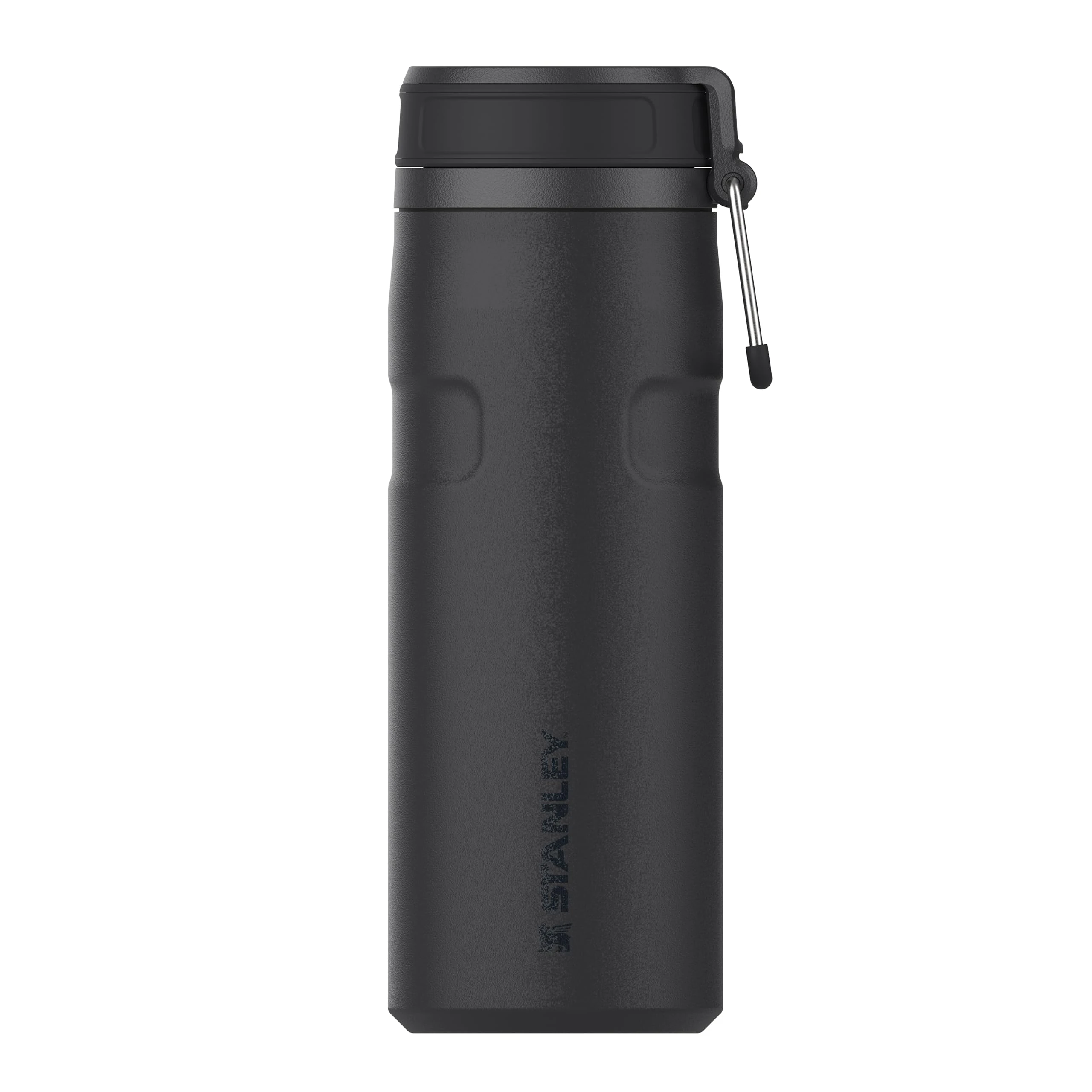 STANLEY IceFlowBottle Twist Flip 0.47L / 16oz | Black 2.0 | Cold for 8 Hours | Iced for 40hrs | Dishwasher Safe | Recycled Stainless Steel | BPA Free | Double Wall Vacuum Insulation