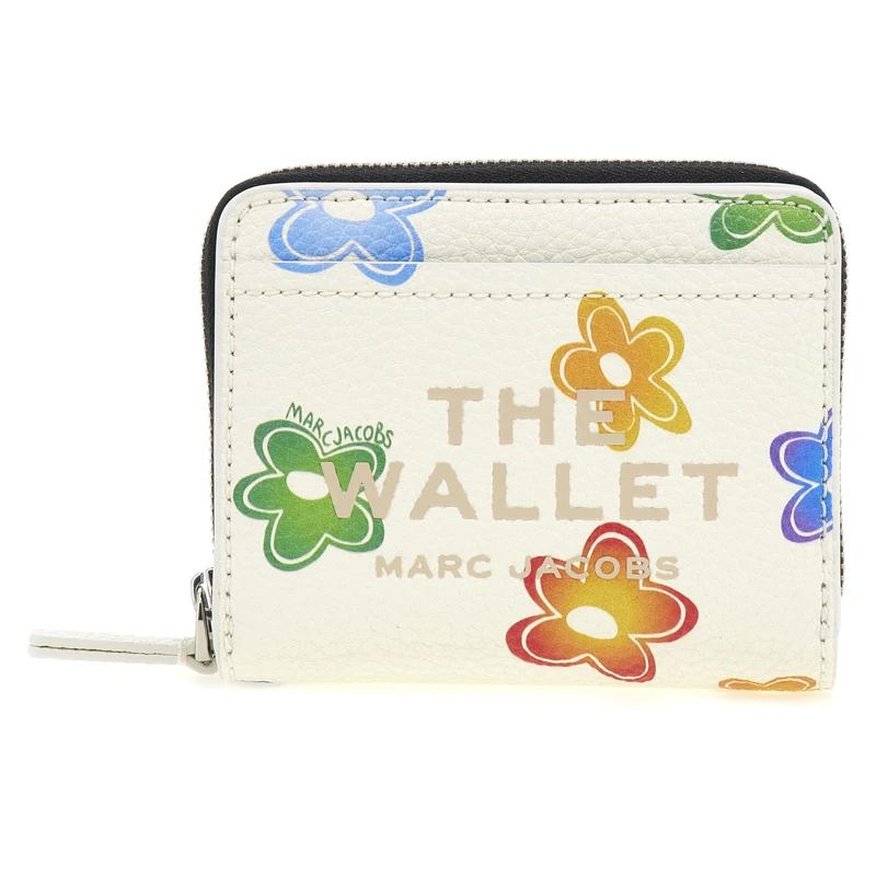 Marc Jacobs Women's Mini Compact Wallet - White Multi