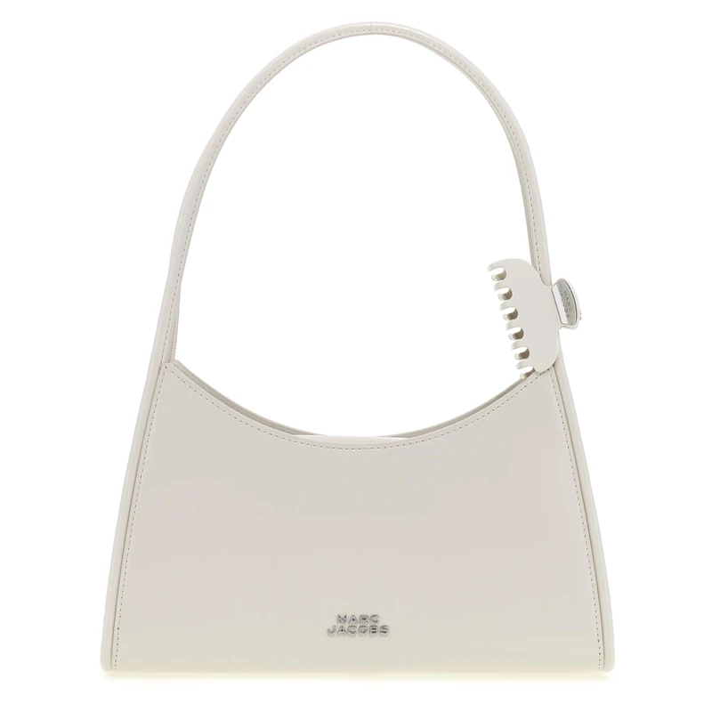 Marc Jacobs The Claw Clip Shoulder Bag - White Cotton