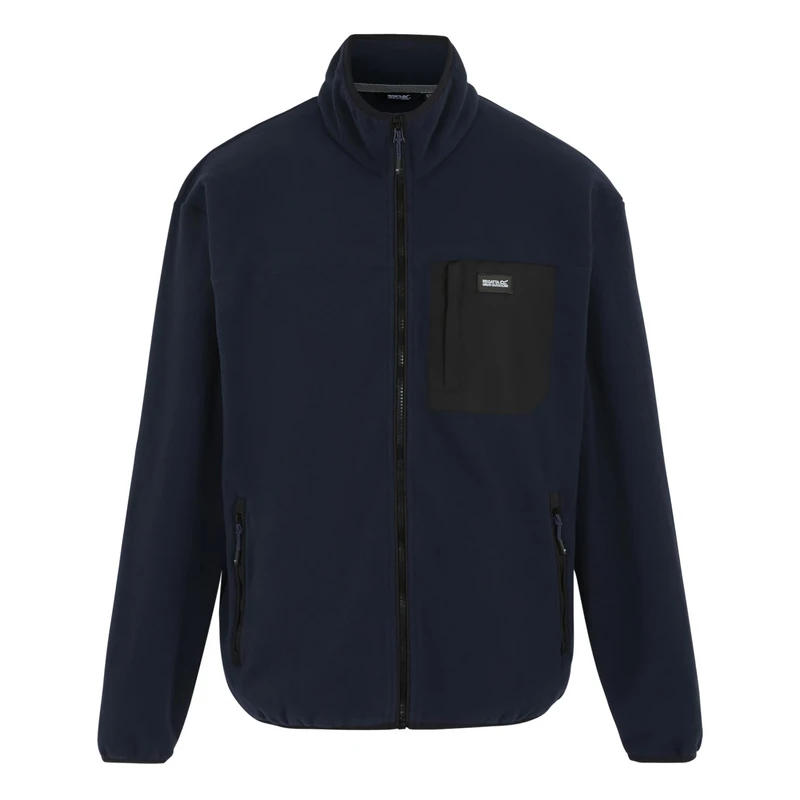 Regatta Mens Frankie Full Zip Micro Fleece Plush Stretch Warm Winter Layer Top - Image 1