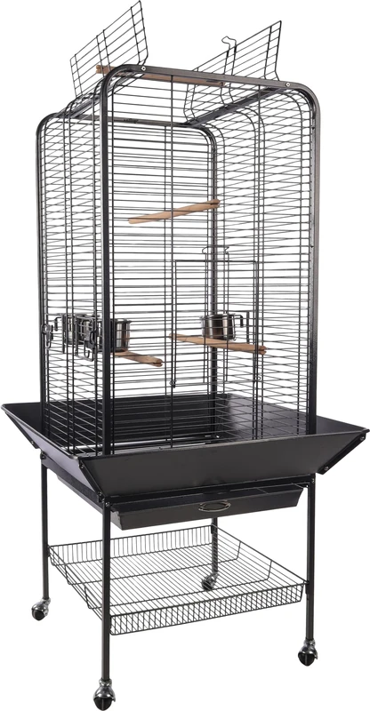 LARGE PARAKEET CAGE PAULLIE ANTHRACITE 80x80x151,5CM