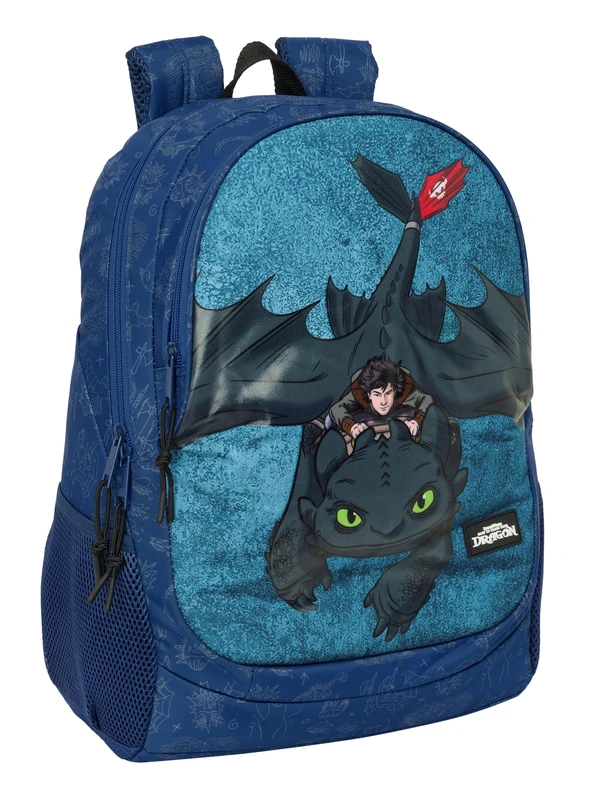 HOW TO TRAIN YOUR DRAGON - Children's School Backpack, Ideal for Children of Different Ages, Comfortable and Versatile, Quality and Resistance, 32 x 16 x 44 cm