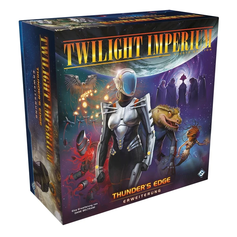 asmodee, Twilight Imperium 4th Edition - Thunder's Edge Expansion, Fantasy Flight Game, Expert Game, 3-8 Players, 14+ Years, 240-480 Minutes, German