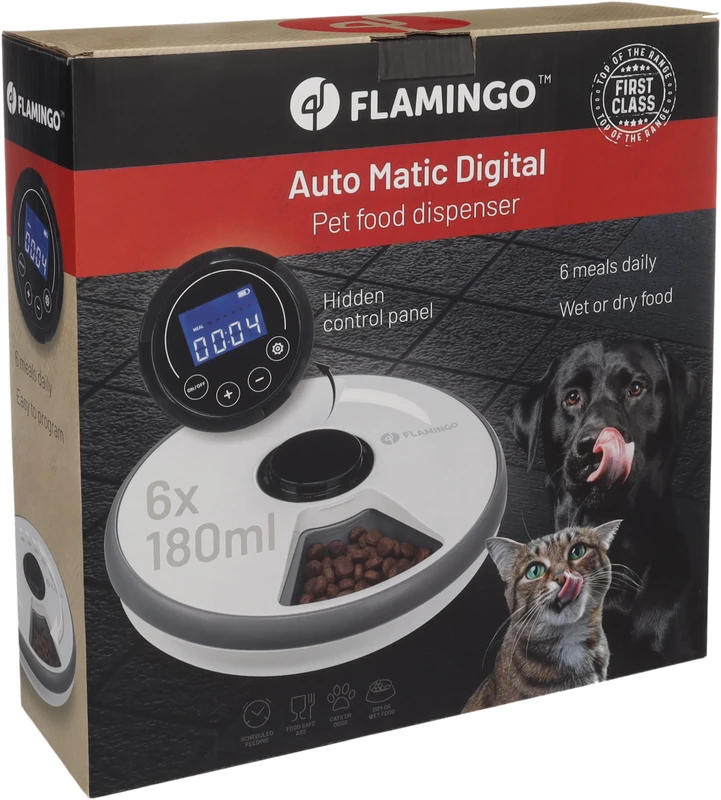 AUTOMATIC FOOD DISPENSER WITH DIGITAL TIMER LABO WHITE