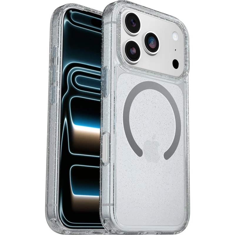 OtterBox Symmetry Series Clear MagSafe Case for iPhone 17 Pro, Shockproof, Drop proof, Protective Thin Case, 3x Tested to Military Standard, Stardust