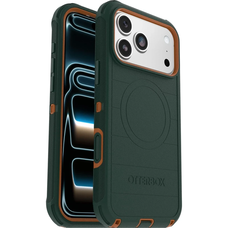 OtterBox Defender Series Pro MagSafe Case for iPhone 17 Pro Max, Shockproof, Drop Proof, Ultra-Rugged, Protective Case, 7x Tested to Military Standard, Green