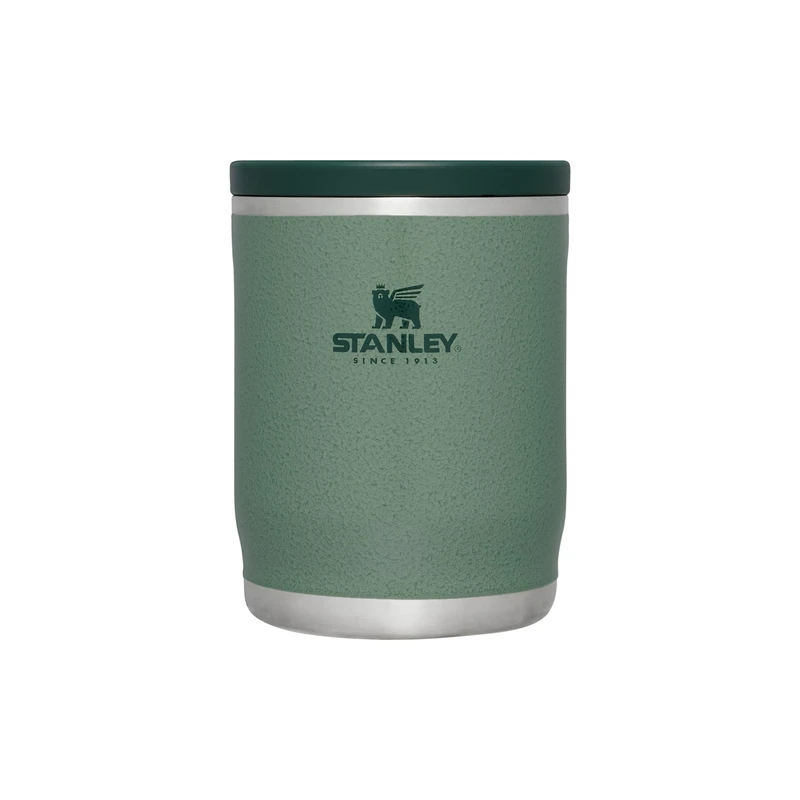 STANLEY 1913 Adventure To-Go Food Jar 0.53L - 6 Hours Hot - 6 Hours Cold - Leakproof Food Flask - Easy Clean Wide Opening - Dishwasher Safe - BPA-Free Soup Flask - Hammertone Green
