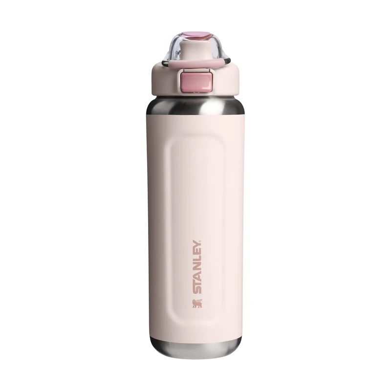 STANLEY 1913 Wellspring Bottle 0.7L - Cold For 12 Hours - Iced For 40 Hours - BPA-Free Recycled Stainless Steel Flask - Leakproof - Dishwasher Safe - Rose Quartz