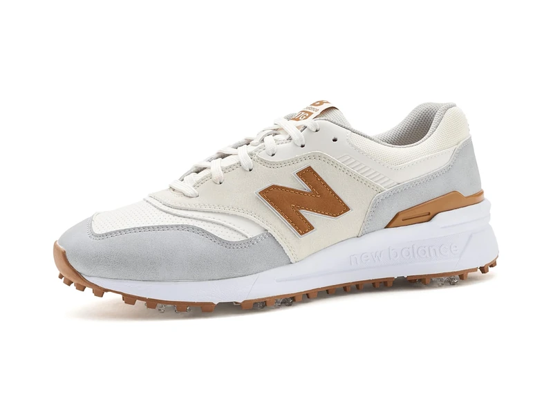 New Balance Mens 997 Golf, Beige, 9.5