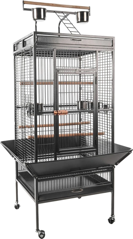 PARROT CAGE PAOLO ANTHRACITE 82x77,5x165M