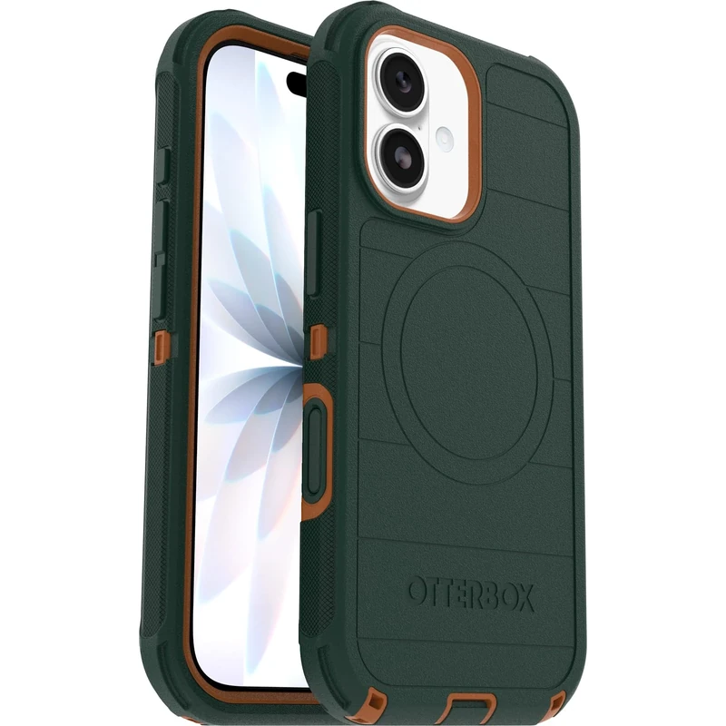 OtterBox Defender Series Pro MagSafe Case for iPhone 17, Shockproof, Drop Proof, Ultra-Rugged, Protective Case, 7x Tested to Military Standard, Green
