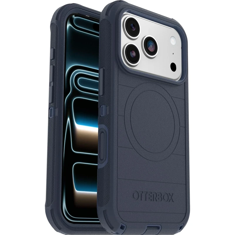 OtterBox Defender Series Pro MagSafe Case for iPhone 17 Pro, Shockproof, Drop Proof, Ultra-Rugged, Protective Case, 7x Tested to Military Standard, Blue