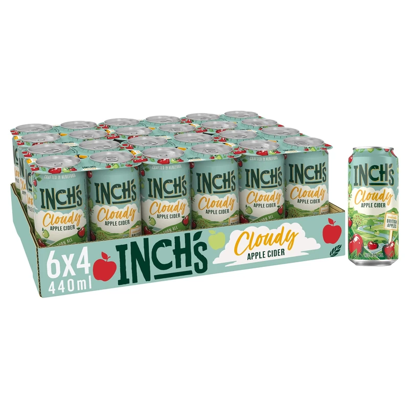 Inch's Cloudy Hazy Apple Cider 24 x 440ml Can