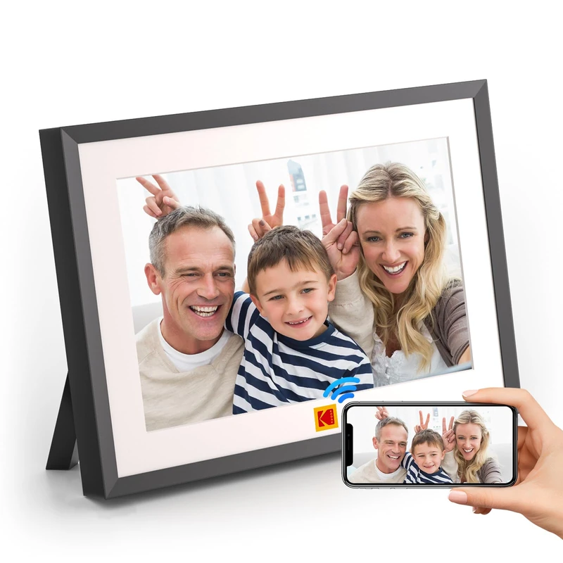 Kodak Touch Digital Photo Frame, Electronic 10.1 Inches, 1280 x 800, Ntelligent with 32 GB Memory, 4000 mAh Li-Battery